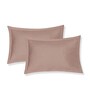 Beige Solid 210 TC Cotton King Sized Bedsheet With 2 Pillow Covers