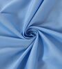 Blue Solid 210 TC Cotton Bedsheet With Single Size Bedsheet With 1 Pillow Cover