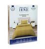 Brown Solid 210 TC Cotton Bedsheet With Single Size Bedsheet With 1 Pillow Cover
