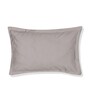 Grey Solid 210 TC Cotton Bedsheet With Single Size Bedsheet With 1 Pillow Cover