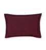 Maroon Solid 210 TC Cotton Bedsheet With Single Size Bedsheet With 1 Pillow Cover
