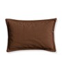 Brown Solid 210 TC Cotton Bedsheet With Single Size Bedsheet With 1 Pillow Cover