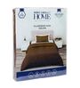 Brown Solid 210 TC Cotton Bedsheet With Single Size Bedsheet With 1 Pillow Cover