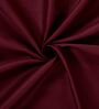 Maroon Solid 210 TC Cotton Bedsheet With Single Size Bedsheet With 1 Pillow Cover