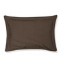 Brown Solid 210 TC Cotton Bedsheet With Single Size Bedsheet With 1 Pillow Cover