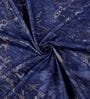 Blue Abstract 210 TC Cotton King Sized Bedsheet With 2 Pillow Covers