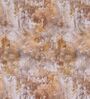 Brown Abstract 210 TC Cotton King Sized Bedsheet With 2 Pillow Covers