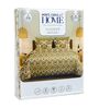 Green Geometric 210 TC Cotton King Sized Bedsheet With 2 Pillow Covers