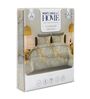 Grey Geometric 210 TC Cotton King Sized Bedsheet With 2 Pillow Covers