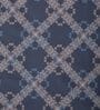 Blue Geometric 200 TC Cotton King Sized Bedsheet With 2 Pillow Covers