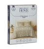 Peach Leaf 200 TC Cotton King Sized Bedsheet With 2 Pillow Covers