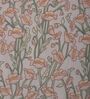 Peach Leaf 200 TC Cotton King Sized Bedsheet With 2 Pillow Covers