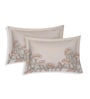 Peach Leaf 200 TC Cotton King Sized Bedsheet With 2 Pillow Covers