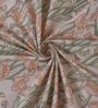 Peach Leaf 200 TC Cotton King Sized Bedsheet With 2 Pillow Covers