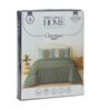 Green Medallion 200 TC Cotton King Sized Bedsheet With 2 Pillow Covers