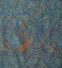 Green Medallion 200 TC Cotton King Sized Bedsheet With 2 Pillow Covers