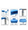 Classroom Table cum Chair Study Set with Storage in Blue & Grey Color