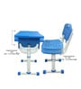 Classroom Table cum Chair Study Set with Storage in Blue & Grey Color