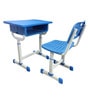 Classroom Table cum Chair Study Set with Storage in Blue & Grey Color
