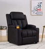 Classy Recliner with cupholders in Black Colour