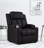 Classy Recliner with cupholders in Black Colour