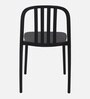 Classy Fiber Cafe Chair in Black Colour