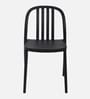 Classy Fiber Cafe Chair in Black Colour