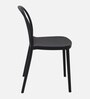 Classy Fiber Cafe Chair in Black Colour