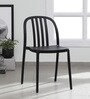 Classy Fiber Cafe Chair in Black Colour