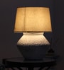 Classy pot design white Terracotta table lamp