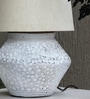 Classy pot design white Terracotta table lamp