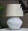 Classy pot design white Terracotta table lamp