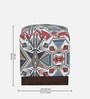 Claude Fabric Pouffe In Provincial Teak Finish