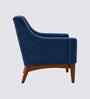 Claudia Boucle Fabric Arm Chair In Blue Colour