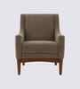 Claudia Boucle Fabric Arm Chair In Brown Colour