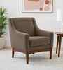 Claudia Boucle Fabric Arm Chair In Brown Colour