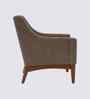 Claudia Boucle Fabric Arm Chair In Brown Colour