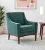 Claudia Boucle Fabric Arm Chair In Green Colour