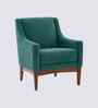 Claudia Boucle Fabric Arm Chair In Green Colour