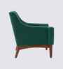 Claudia Boucle Fabric Arm Chair In Green Colour