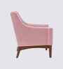 Claudia Boucle Fabric Arm Chair In Pink Colour