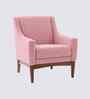 Claudia Boucle Fabric Arm Chair In Pink Colour
