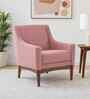 Claudia Boucle Fabric Arm Chair In Pink Colour