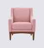 Claudia Boucle Fabric Arm Chair In Pink Colour