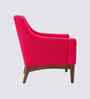 Claudia Boucle Fabric Arm Chair In Red Colour