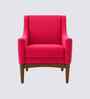 Claudia Boucle Fabric Arm Chair In Red Colour