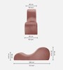 Claudiea Fabric Chaise Lounger in Pink Colour
