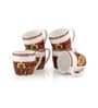 Clay Craft Fine Ceramic Alton Fiesta Tea/Coffee Cup Set Of 6