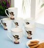 Clay Craft Fine Ceramic Barbie Tea/Coffee Cup Set Of 6