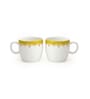 Clay Craft Fine Ceramic Barrel Impression Tea/Coffee Cup Set Of 6